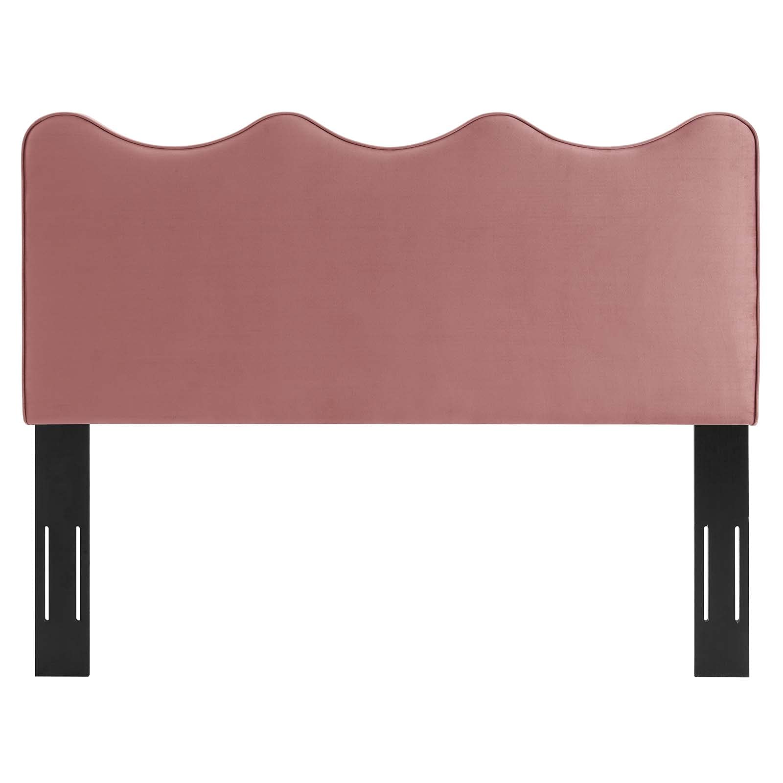 Modway Athena Performance Velvet Twin Headboard - Dusty Rose Upholstered Bed Frame Headboard for Girls Room, Teen Bedroom & Guest Room Decor