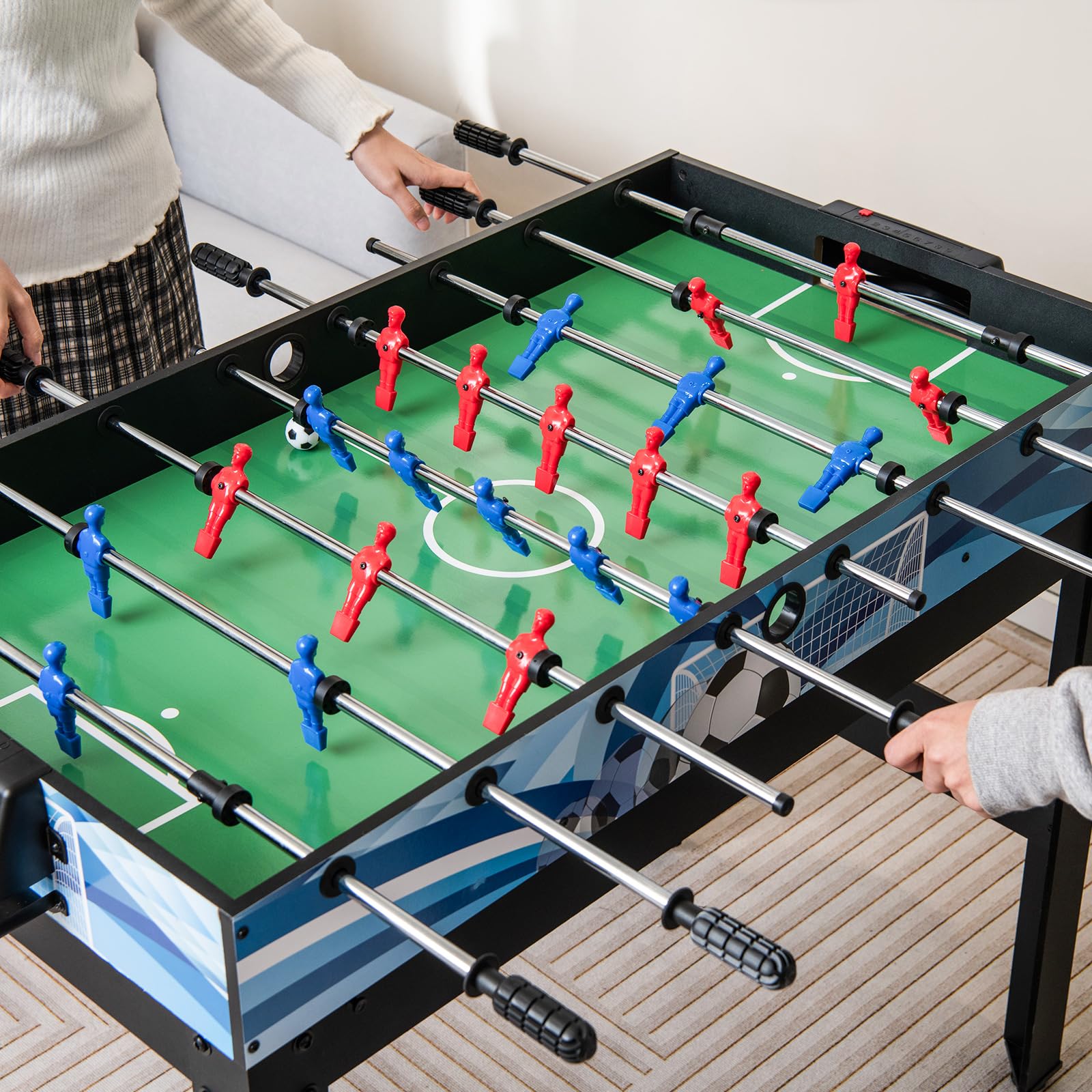Goplus 14-in-1 Multi Game Table for Home & Game Room - Foosball, Air Hockey, Pool, Table Tennis, Basketball, Chess, Checkers, Bowling & Shuffleboard - Perfect Gift for Kids & Adults - Ideal for Family Game Nights, Parties & Entertainment Centers