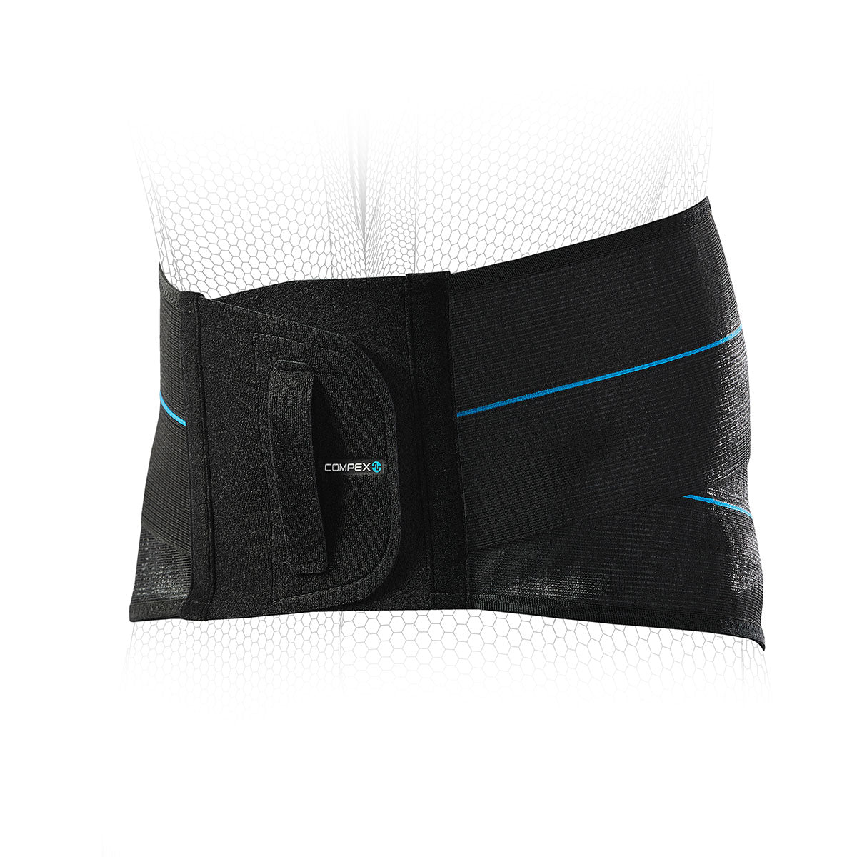 Compex ACTIV® High-Performance Back Support Belt – Relief for Lower Back Pain, Posture Correction & Injury Recovery – Ideal for Workouts, Office & Daily Activities