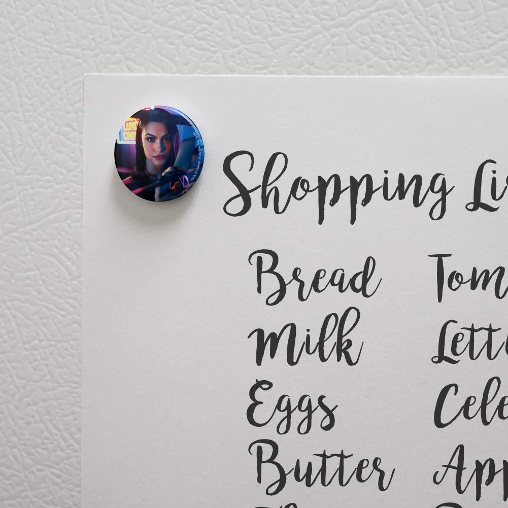 Riverdale Veronica Lodge Character Kitchen Refrigerator Locker Button Magnet - Fun Collectible for Fans, Perfect for Fridge Decor, Lockers, and Office Bulletin Boards