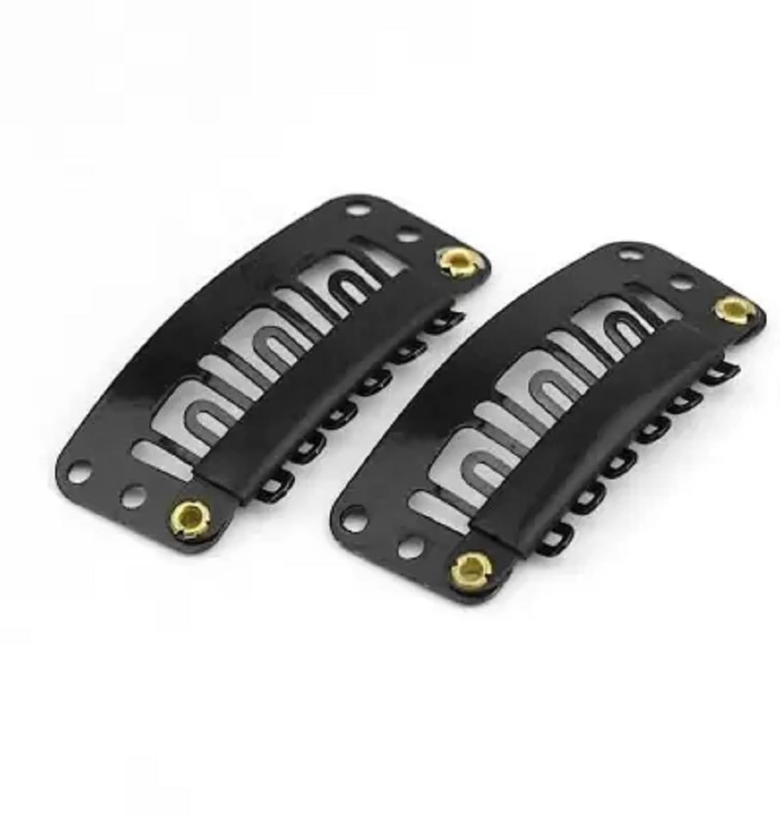Premium Sarpa Hair Extension Snap Clips - Medium Remy Human Hair Wig Grips for Women & Men | Secure Patch/Toupee Attachment | Perfect for Cosplay, Daily Styling & Hair Loss Solutions (Black)