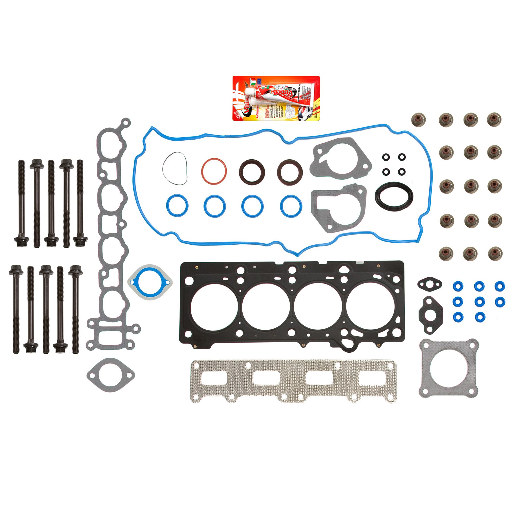 Compatible With 2002-2004 Dodge Caravan 2.4L DOHC VIN B Head Gasket Set with Head Bolts - Engine Repair & Maintenance Replacement Parts for DIY Mechanics