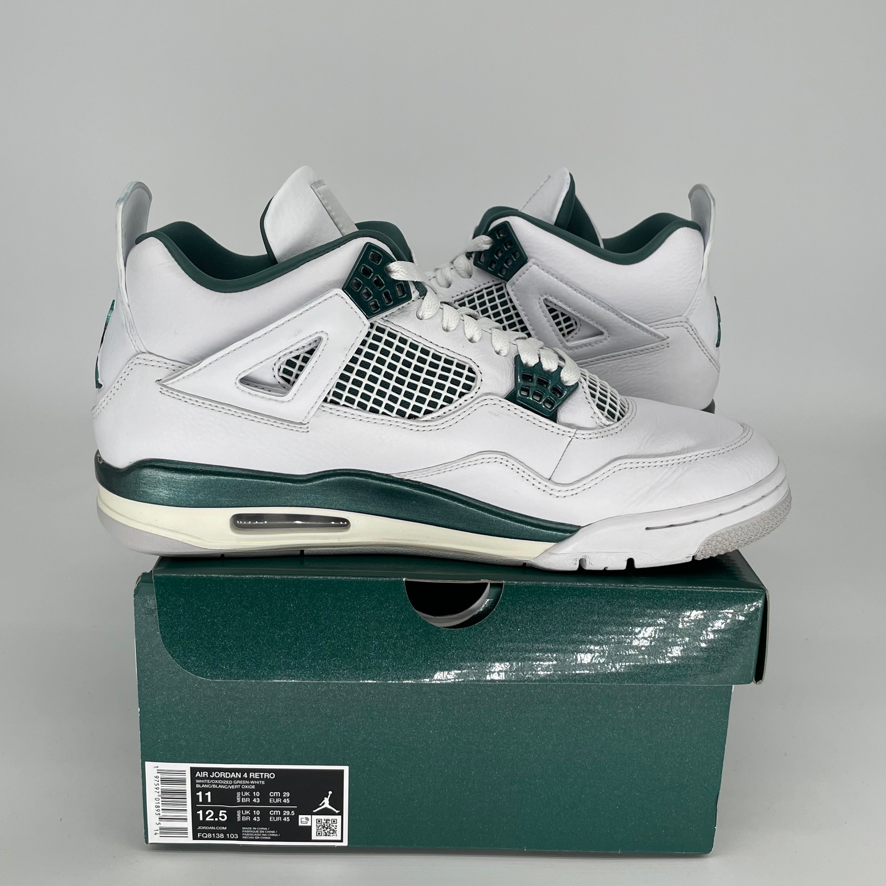 Original Title: AIR JORDAN 4 OXIDIZED GREEN SIZE 11 FQ8138 103   Optimized Title: **Air Jordan 4 Retro 