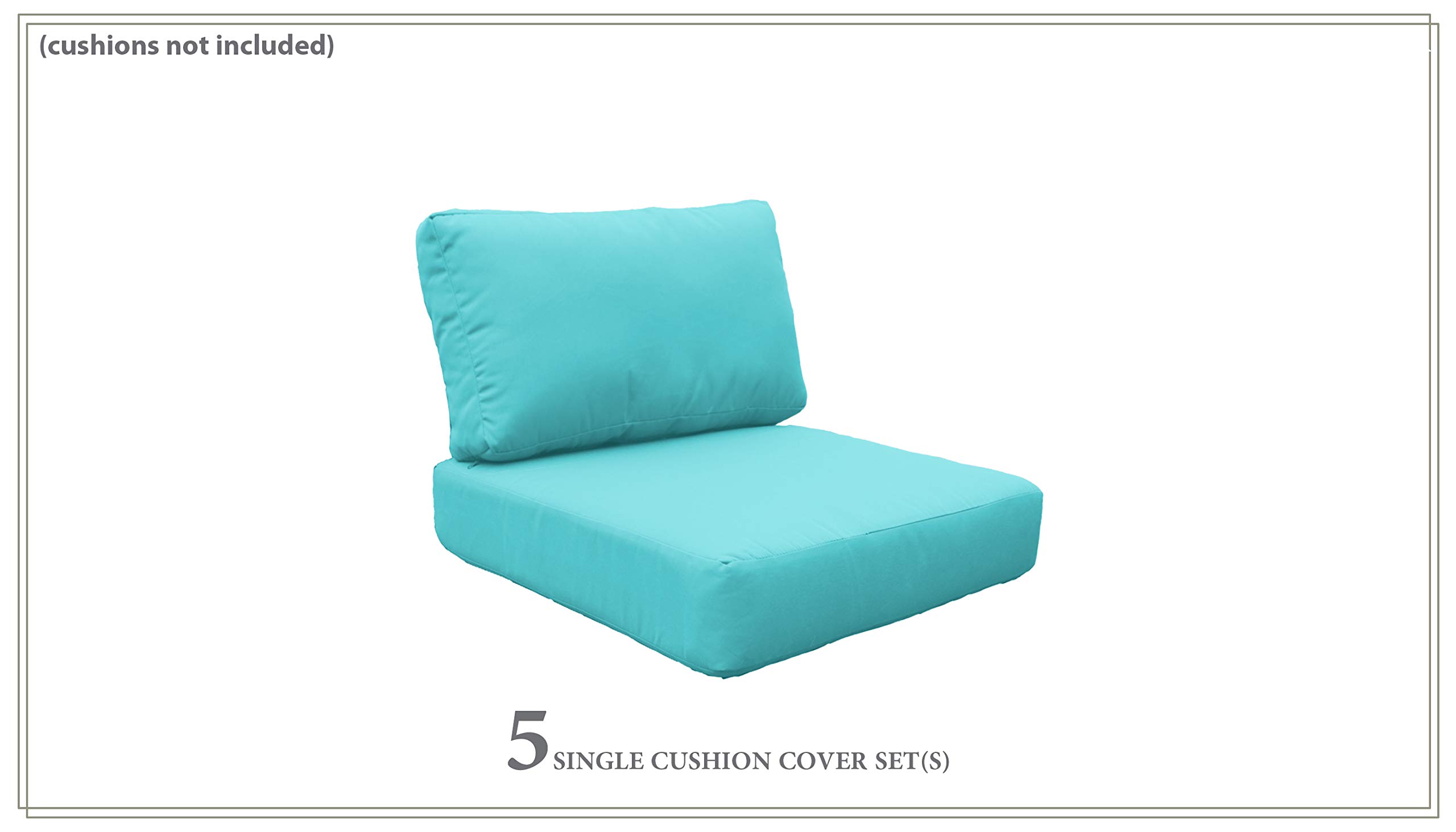 TK Classics Aruba Pattern Outdoor Furniture Cover Set for MIAMI-06g Chair - Waterproof, UV Resistant Patio Cushion Cover (Cushions Not Included) - Perfect for Poolside, Deck, and Garden Use