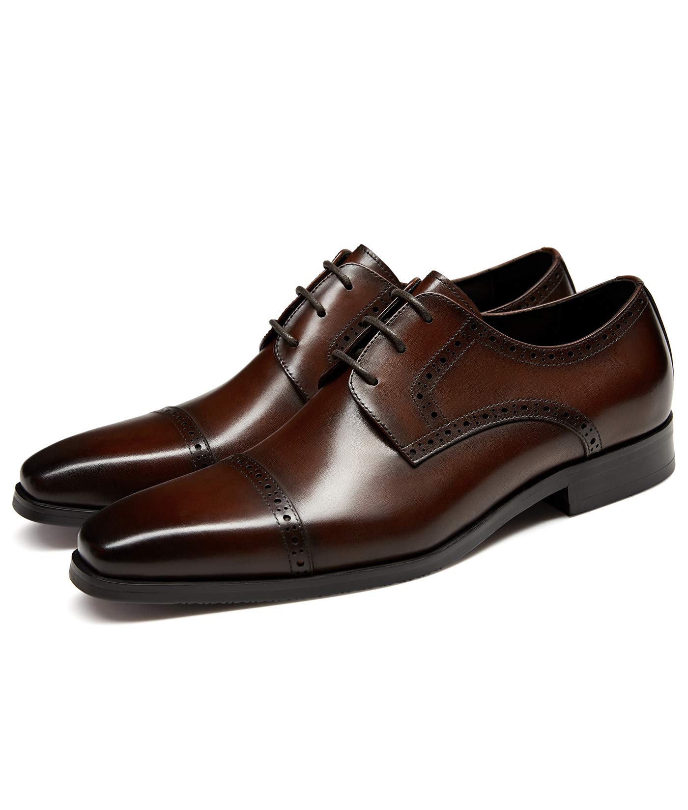 GIFENNSE Men's Dress Shoes - Classic Calfskin Leather Oxford Formal Shoes for Wedding, Business & Office - Comfortable & Stylish Men's Formal Footwear for Special Occasions