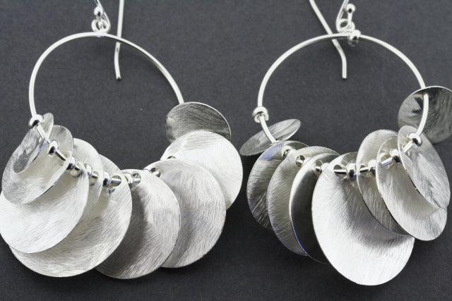 9 Disc Hoop Earrings for Women - Trendy Gold & Silver Dangle Earrings for Everyday Wear & Party Outfits