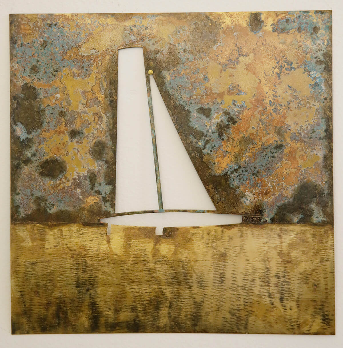 Recycled Brass Extruded Flying Boat Model - Perfect for Collectors, Home Decor, and Aviation Enthusiasts