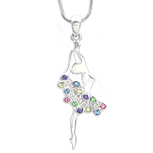 Elegant Ballerina Dancer Ballet Pendant Necklace - Sterling Silver Charm Jewelry for Dance Lovers | Perfect Gift for Ballet Students, Teachers & Dance Performers