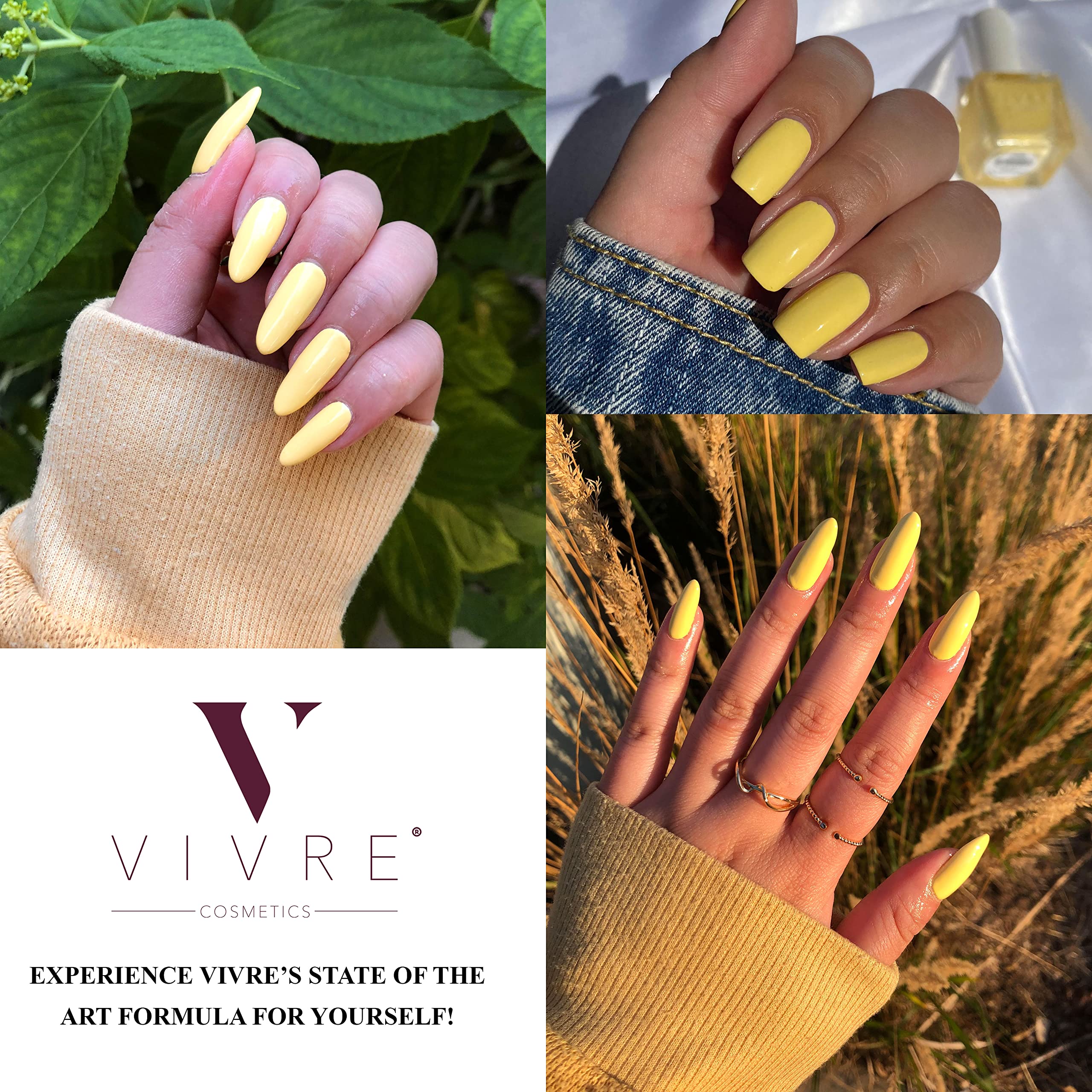 VIVRE Cosmetics Breathable Nail Polish - Water & Oxygen Permeable, Certified Safe for Healthy Nails | Perfect for Daily Wear, Special Occasions & Nail Care Enthusiasts