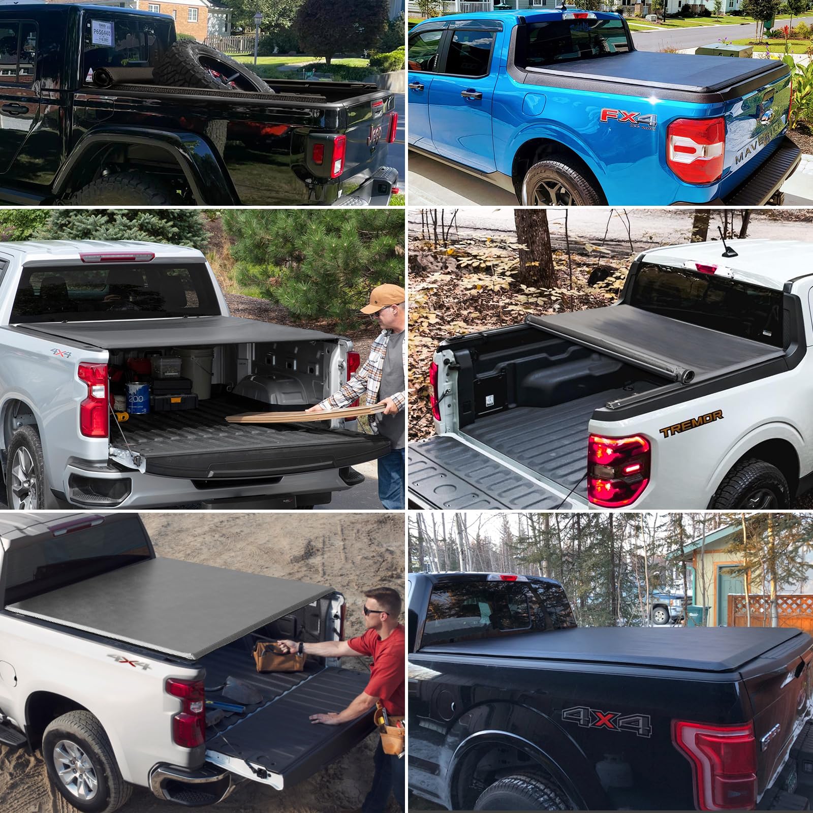 2025 F150 5.5ft Truck Bed Cover - Kikito Vinyl Soft Roll-Up Tonneau for 2015-2025 Ford F150 (67.1in) | Weatherproof & Secure Cargo Protection for Pickup Trucks