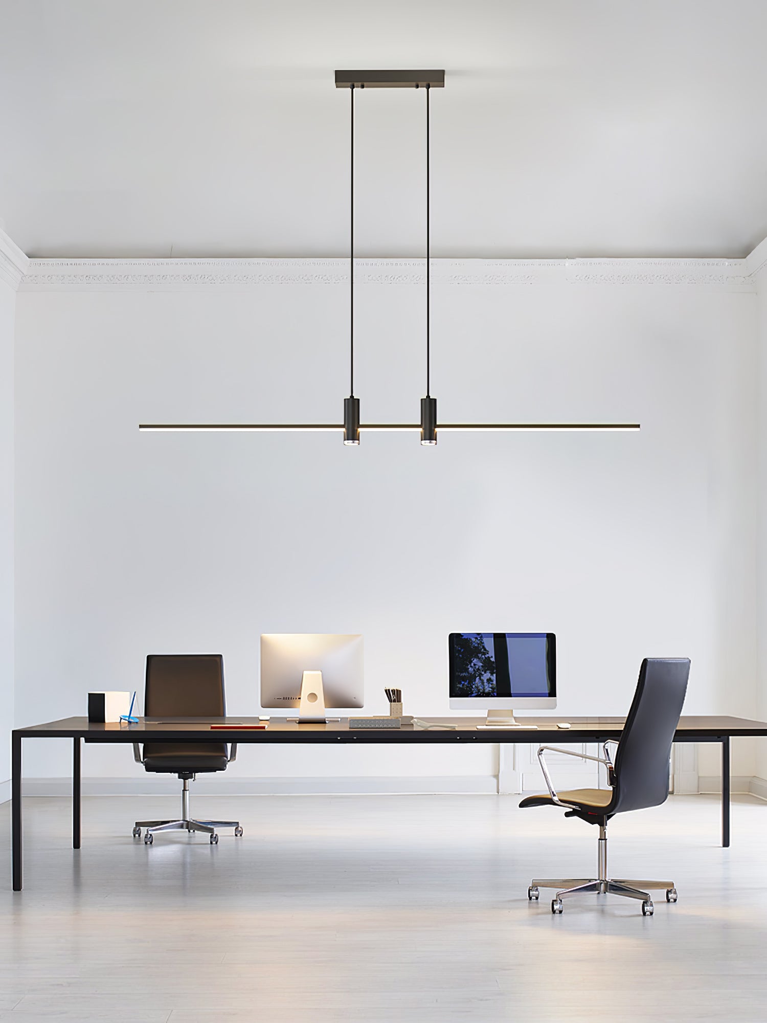 Modern Link Pendant Light - Adjustable Hanging Chandelier for Kitchen Island, Dining Room & Bedroom Lighting - Industrial Vintage Ceiling Fixture with Edison Bulbs