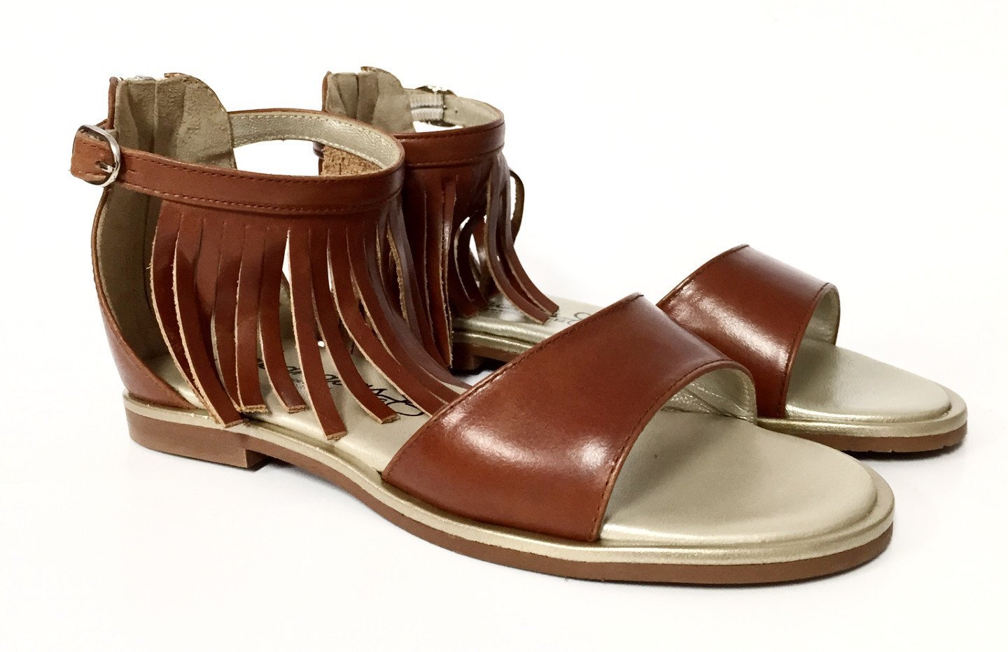 Papanatas Luggage Fringe Sandals - Stylish Bohemian Women's Slide Sandals for Summer | Perfect for Beach Vacations, Music Festivals & Boho Chic Outfits