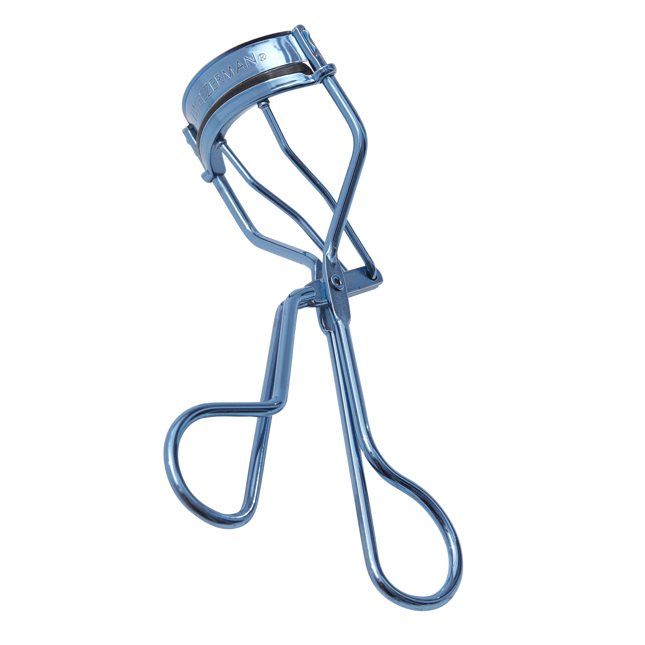 Tweezerman Classic Eyelash Curler - Professional Eyelash Curler for All Eye Shapes (Bell Bottom Blue) | Perfect for Daily Makeup, Salon Use & Travel