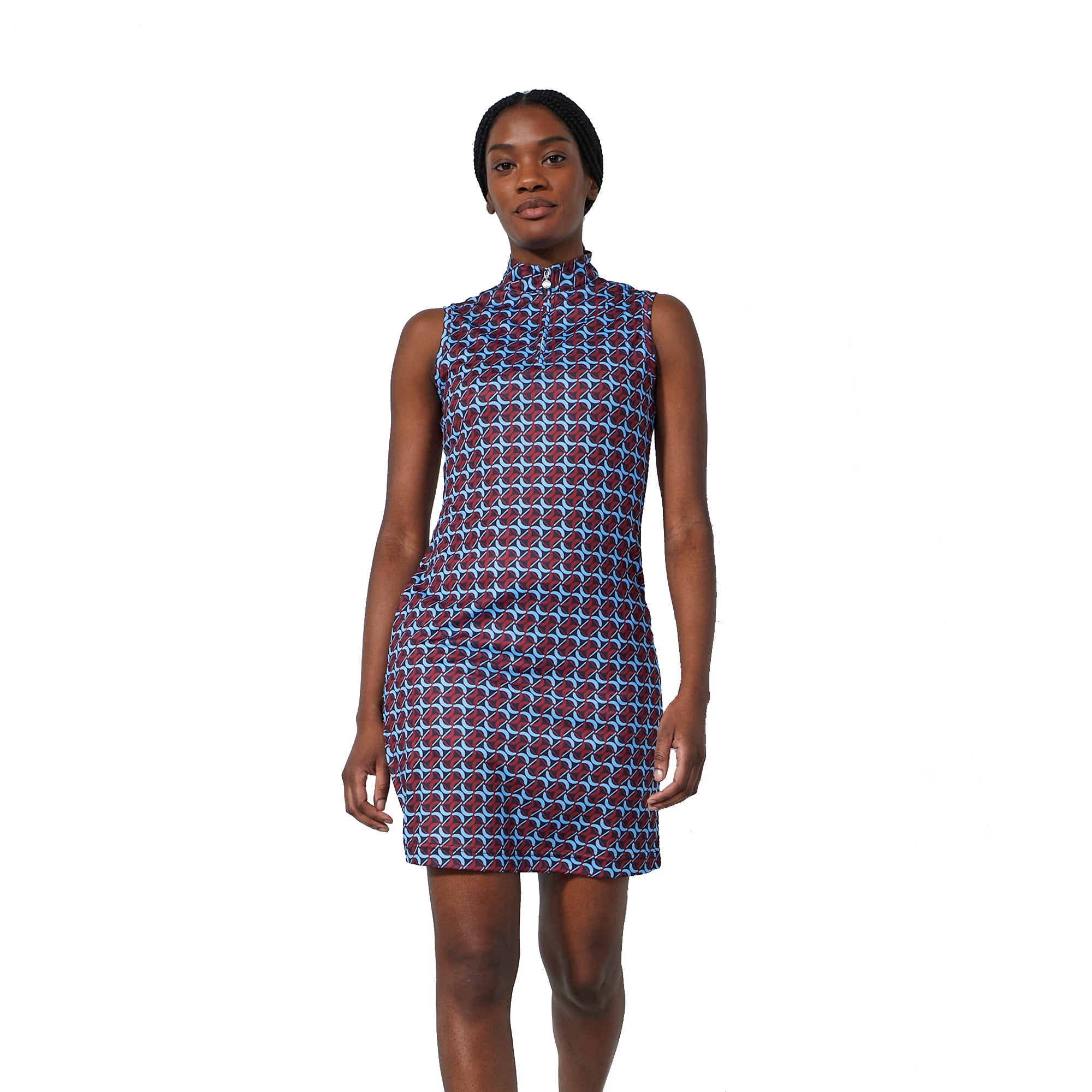 Breathable Sleeveless Women's Golf Dress - Moisture-Wicking Athletic Tennis Skirt for Summer Outdoor Sports & Casual Wear