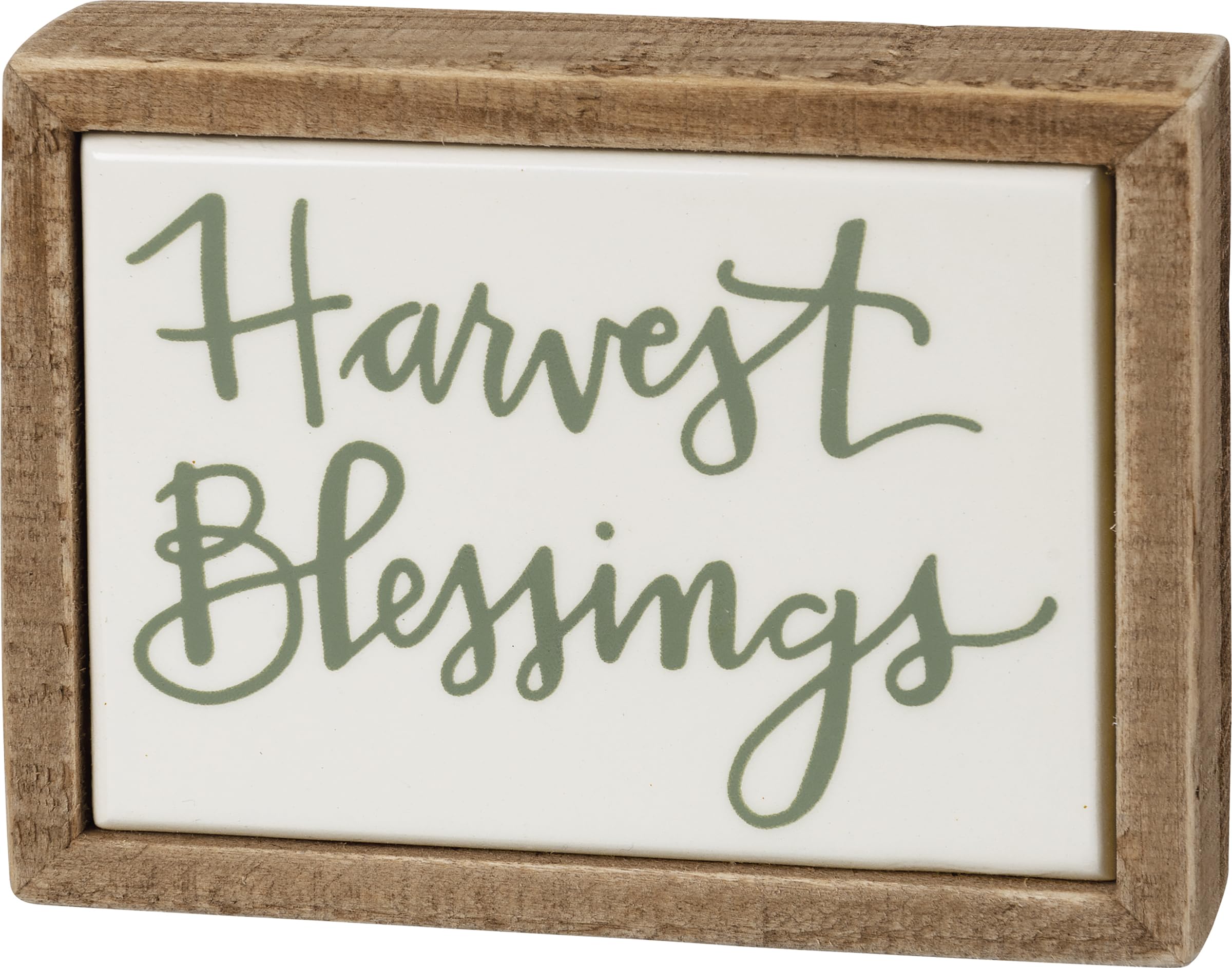Primitives by Kathy Mini Blessings Box Sign - Rustic Farmhouse Decor for Home, Kitchen, or Gift Giving