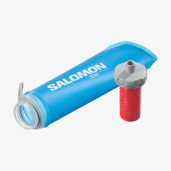Salomon XA Filter Soft Flask 490mL - Lightweight Hydration Pack for Running, Hiking & Outdoor Adventures - BPA Free & Leak Proof Water Bottle (Clear Blue)