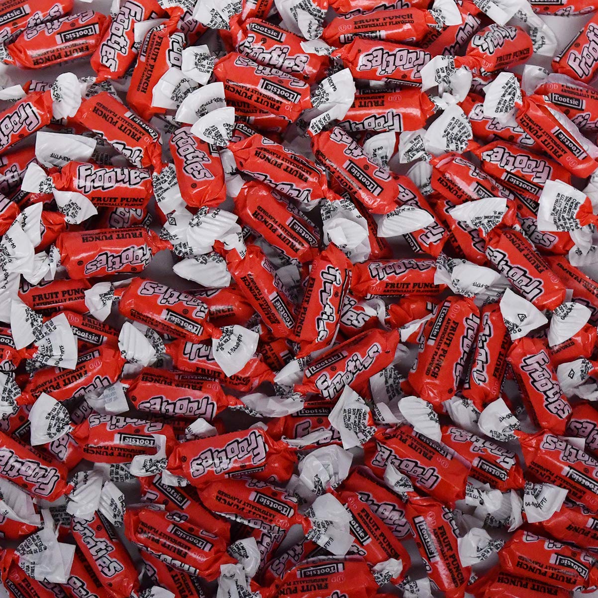 Tootsie Roll Red Frooties - 2 Pound Bulk Bag of Individually Wrapped Chewy Fruit Candies | Gluten Free, Peanut Free, Kosher | Fruit Punch Flavor (38.8 oz) - Perfect for Halloween, Birthday Parties, Office Treats & Candy Buffets