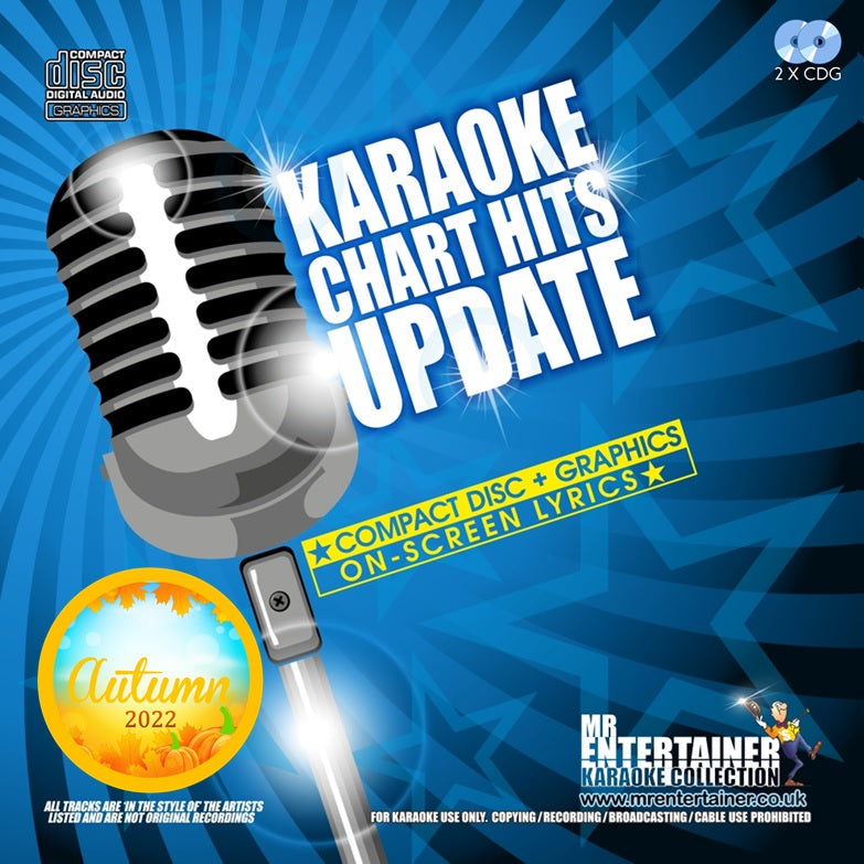 Mr Entertainer Karaoke Chart Hits Update Autumn 2022 - Top Sing-Along Songs for Parties & Home Entertainment