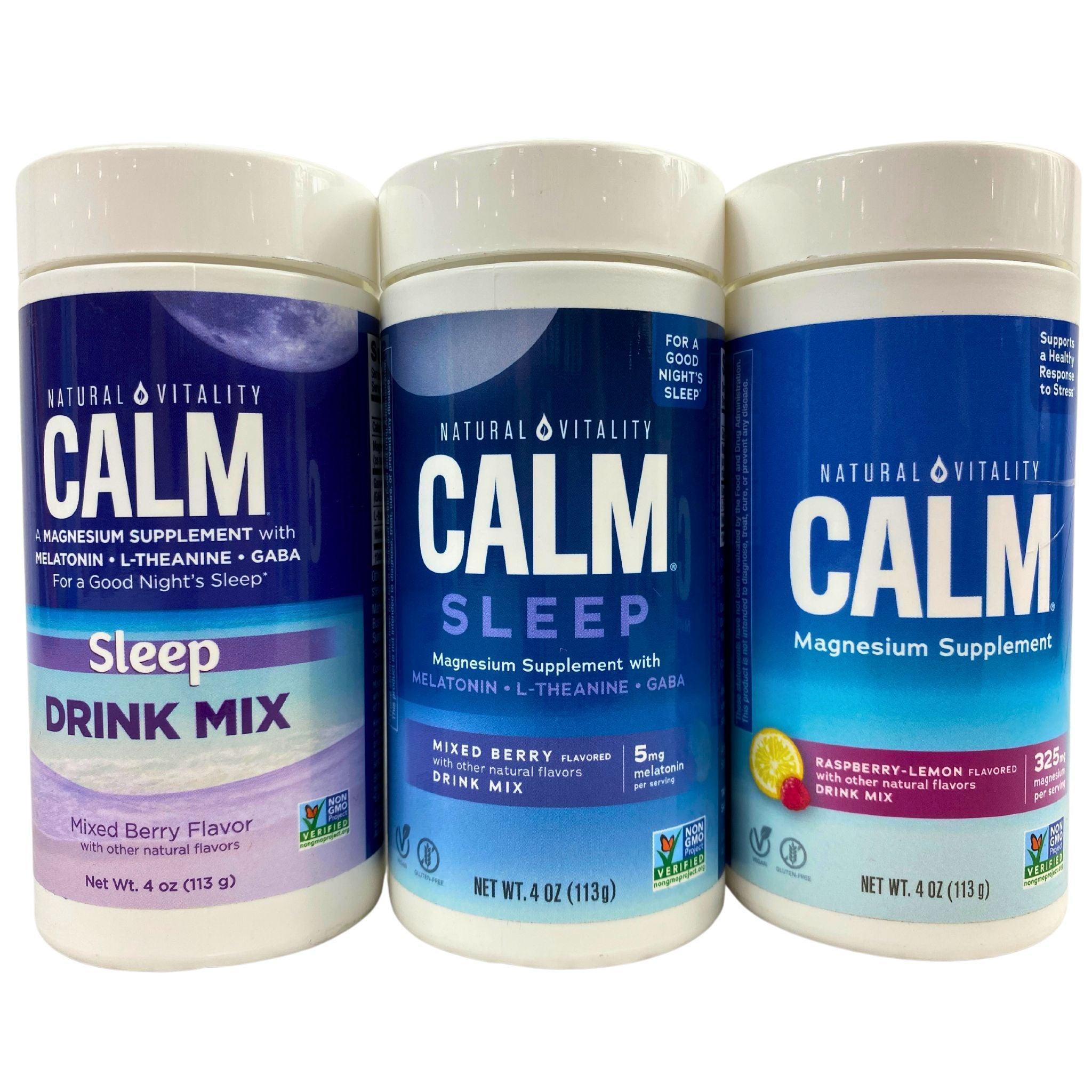 Calm Mix with Magnesium Supplement & Sleep Aid - 22 Pcs Bundle for Stress Relief & Better Sleep | Perfect for Nighttime Relaxation & Anxiety Relief