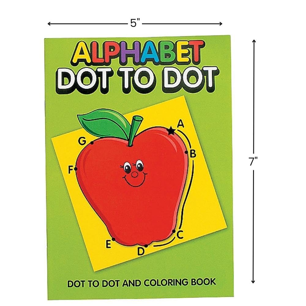 Fun Express Letters Dot to Dot Activity Books - 24 Pack | Educational Learning Activities for Kids | Alphabet Tracing & Early Writing Practice for Preschool & Kindergarten Classroom