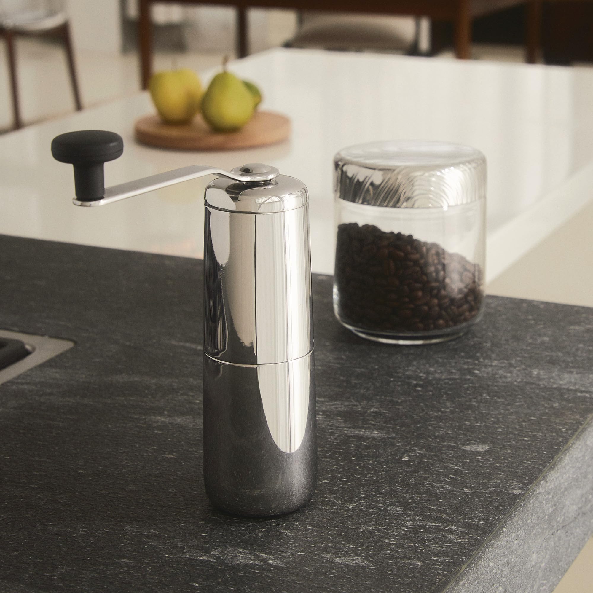 Alessi KT01 Manual Slow Coffee Grinder - Premium Stainless Steel Burr Mill for French Press, Pour Over & Espresso - Perfect for Home Baristas & Coffee Enthusiasts