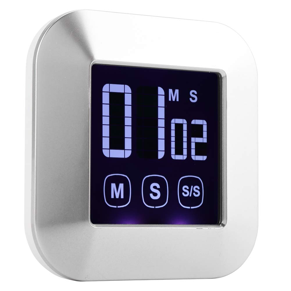 Large LED Digital Kitchen Timer - Touch Screen for Cooking & Baking