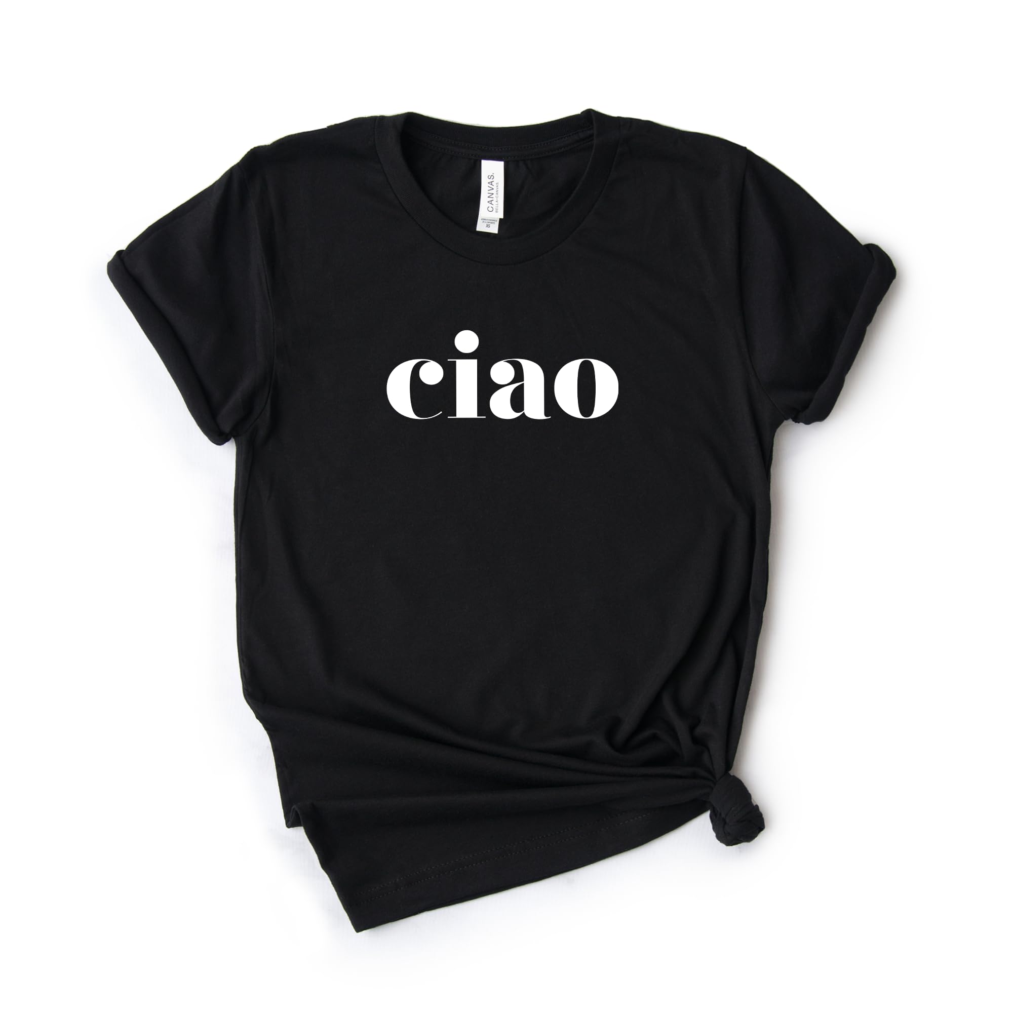 Ciao T-Shirt - Italian Hello Shirt - Softstyle Unisex Tee for Men & Women - Perfect for Travel, Gifts & Italian Culture Lovers