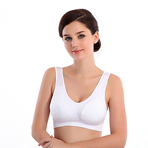 ZEFOTIM Women's Thin No Mat Athletic Sports Bra - Stretch Yoga Fitness Vest for Running, Gym & Workout - Comfortable Breathable Workout Top for Active Lifestyles
