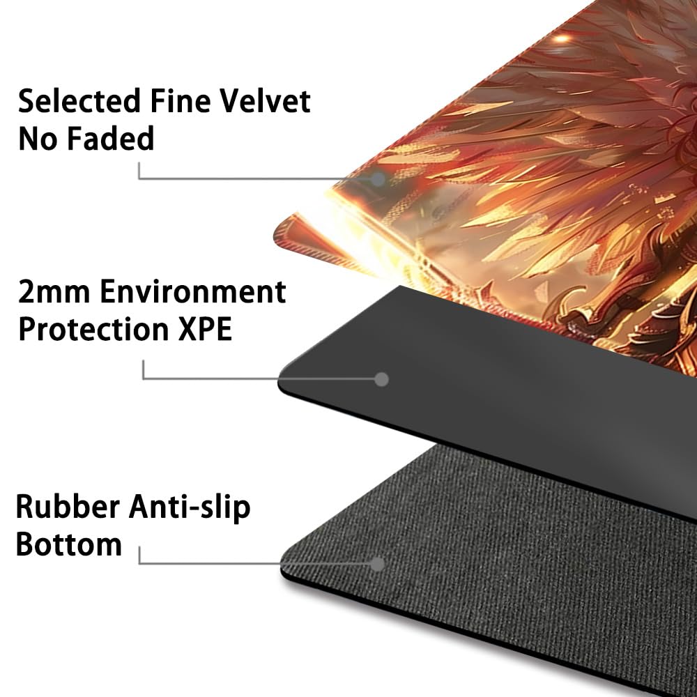 Premium MTG Playmat with Zone & Locking Edges - Durable TCG Game Mat for Magic: The Gathering - Includes Waterproof Storage Bag (66cm) - Perfect for Tournaments, Casual Play & Card Protection
