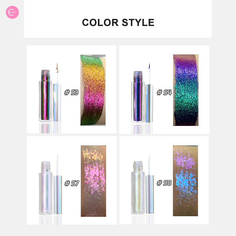 SheenEffect Chameleon Color Changing Liquid Eyeliner - Long Lasting Waterproof Makeup for Dramatic Eye Looks (Party, Halloween, Cosplay)