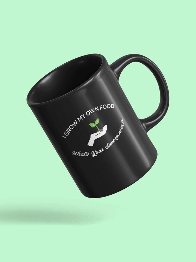 Smartprints I Grow My Own Food Mug - Eco-Friendly Ceramic Coffee Cup for Plant Lovers & Gardeners - Perfect for Home, Office & Gift Giving