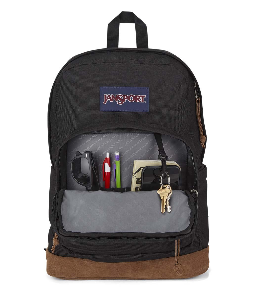 JanSport Right Pack Backpack - Lightweight Durable School & Travel Backpack for Men & Women - Perfect for College, Hiking & Everyday Use (Black)