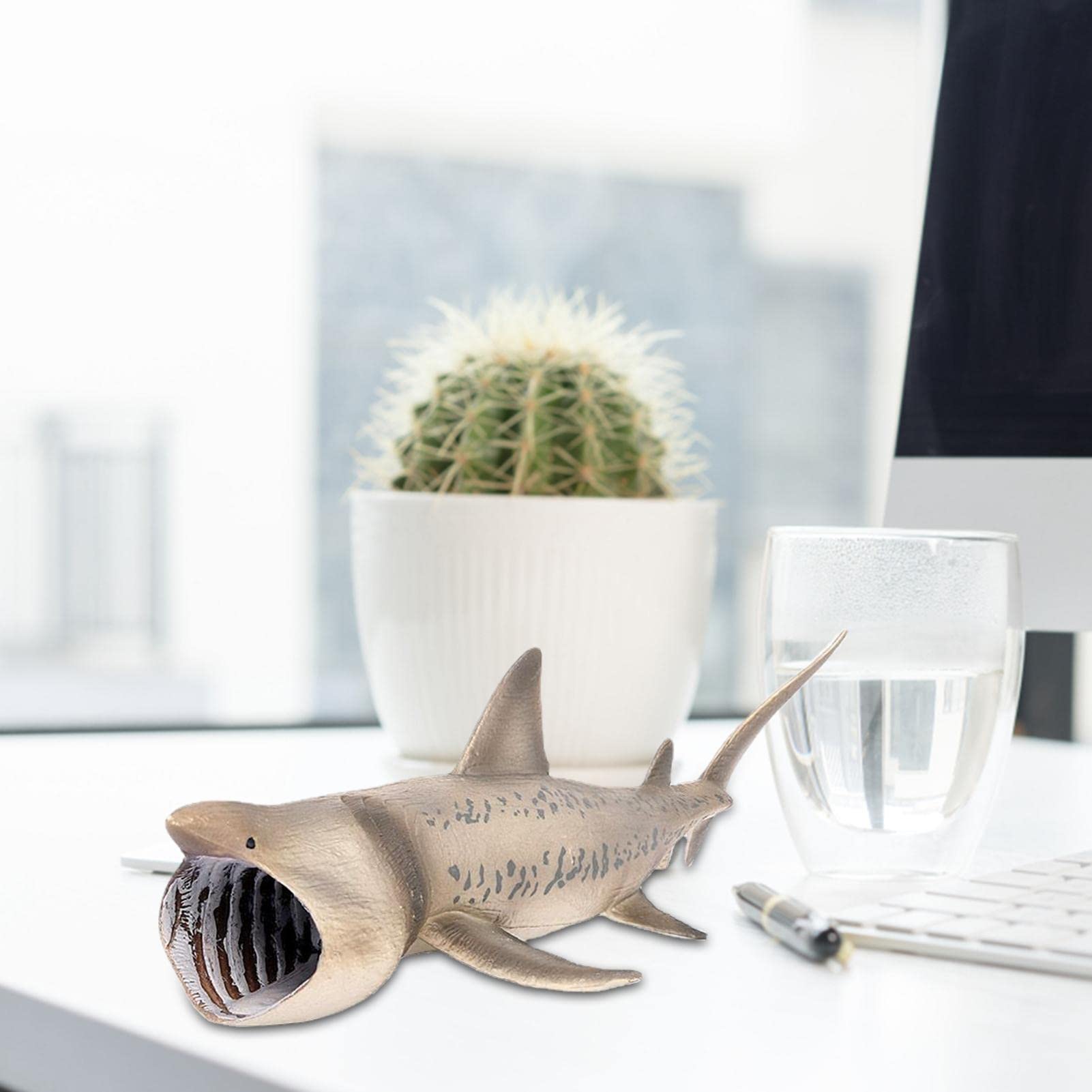 Realistic Shark Toy Figures - Basking Shark Sea Animal Bath Toys for Kids | Educational Ocean Creature Figurines for Boys & Girls | Perfect for Bath Time Play, Classroom Learning & Marine Life Collections