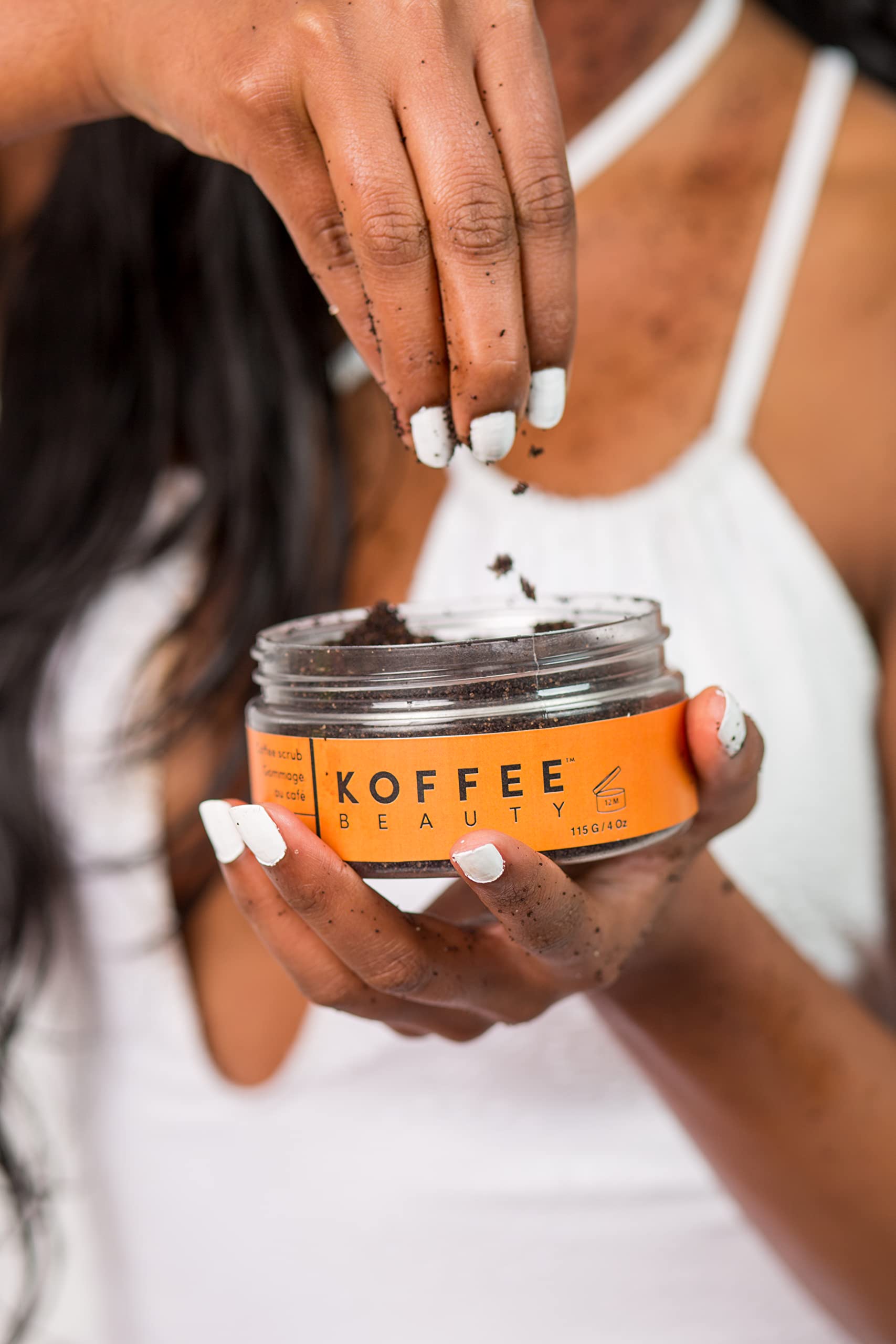 Koffee Beauty Pumpkin Spice Coffee Scrub - Exfoliating Body Scrub for Smooth Skin, 4 oz - Perfect for Spa Day & Self Care Routine
