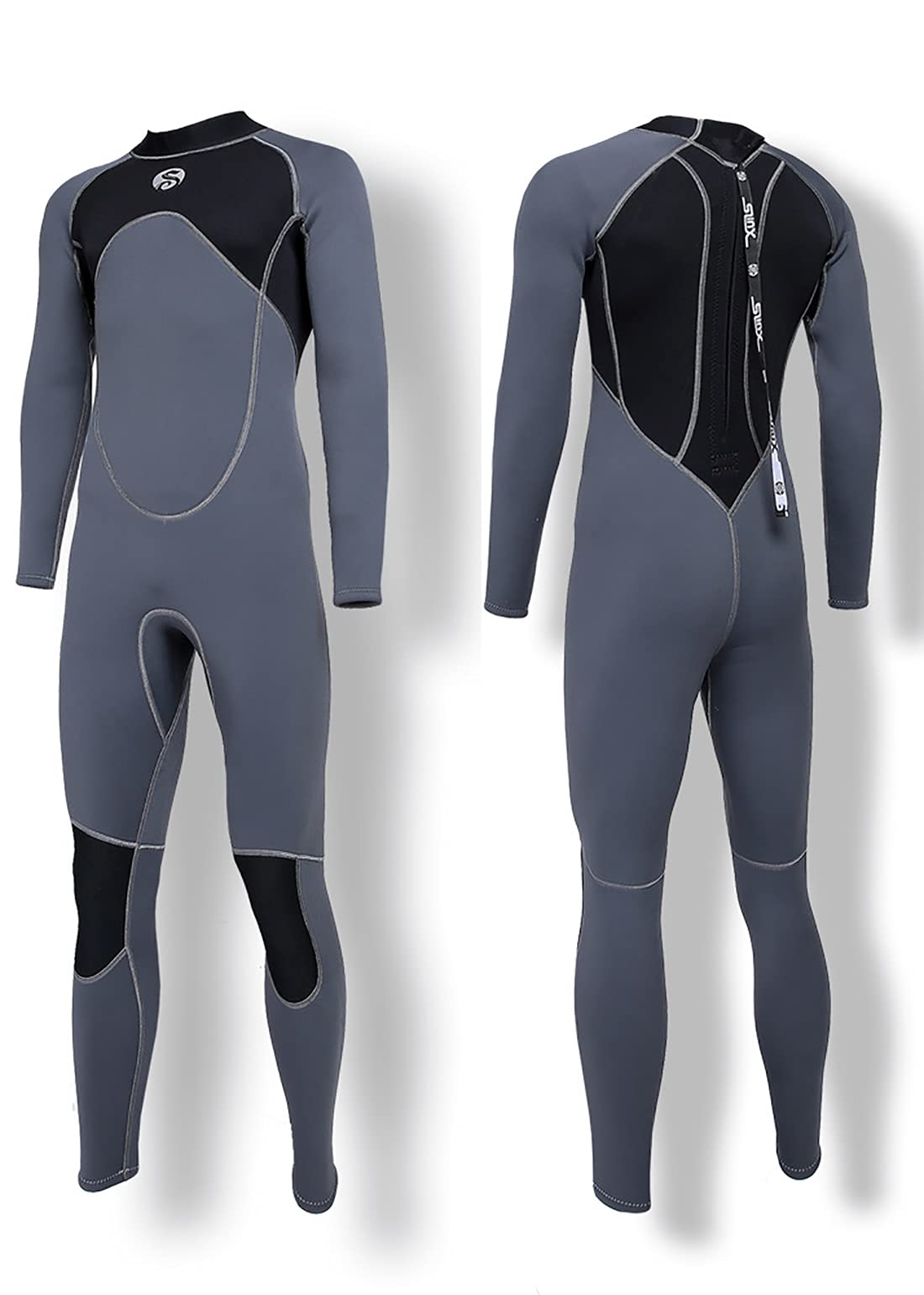 Premium 3MM Neoprene Men's Wetsuit - Full Body Scuba Diving Suit with Back Zip for Surfing, Swimming & Water Sports | Warm Long Sleeve Jumpsuit for Cold Water Activities | Ideal for Snorkeling, Kayaking & Beach Adventures