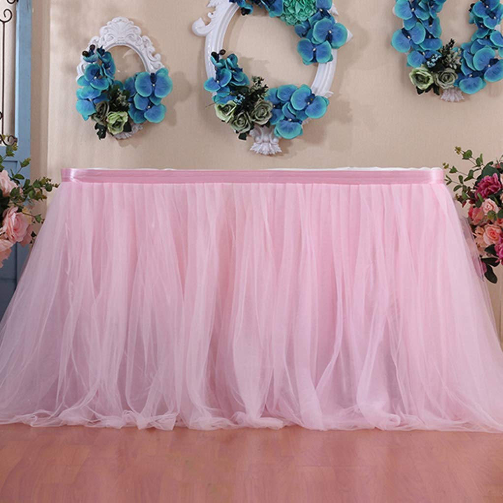 YURASIKU 1pc Tutu Table Skirt Cloth Cover - Elegant Party Decor for Birthday, Wedding, Baby Shower & Festive Events - Perfect for Table Decorations, Photo Backdrops & Special Occasions