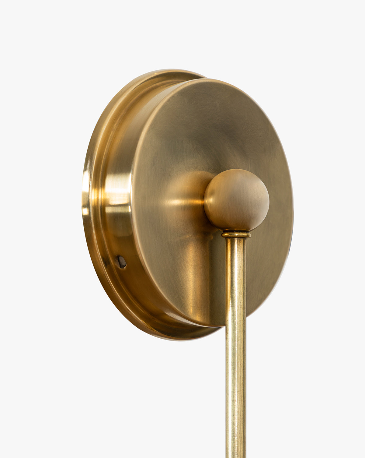 Philomena Single Sconce Wall Light - Modern Brass Wall Sconce with Clear Glass Shade for Bedroom, Living Room, or Hallway Lighting