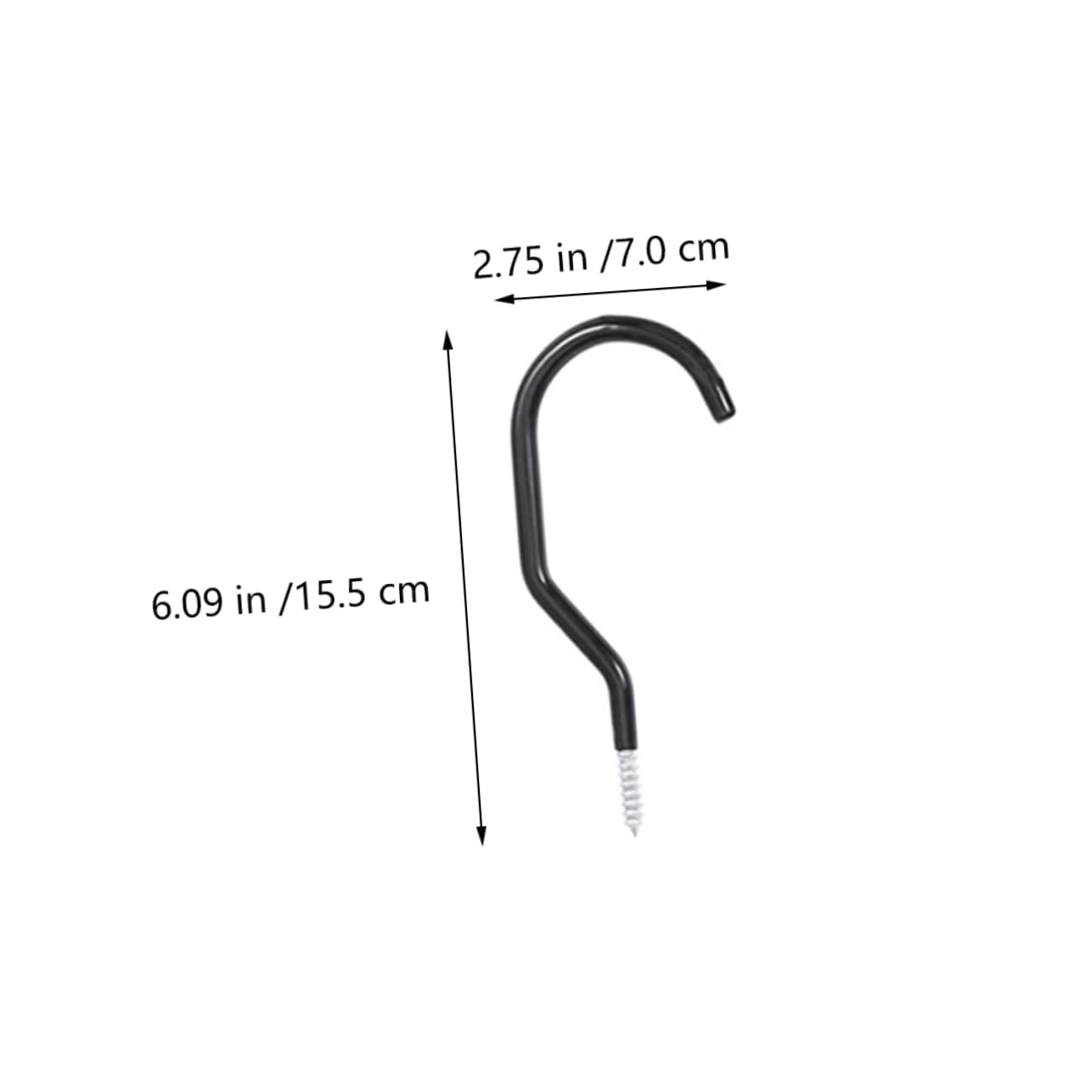 10 Pack Heavy Duty Steel Ceiling Hooks for Plants, Bikes & Garage Storage - Anti-Slip Utility Hooks for Shed, Home & Workshop Organization (Ideal for Hanging Pots, Tools & Sports Equipment)