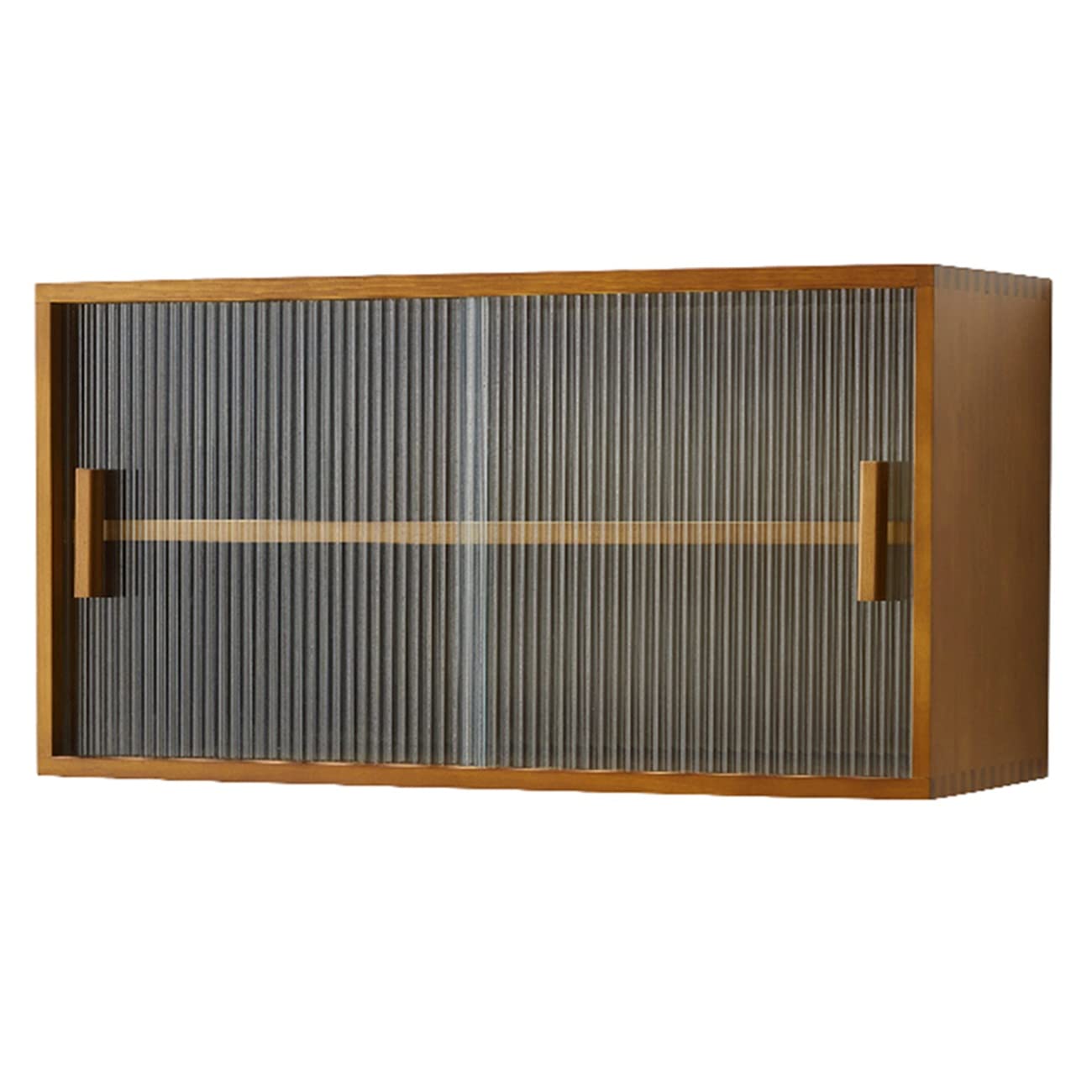 Solid Wood Wall Cabinet - 60x30x35cm Brown Storage Cabinet for Kitchen, Living Room, Entryway & Study | Space-Saving Home Organization Solution for Dishes, Books & Decor