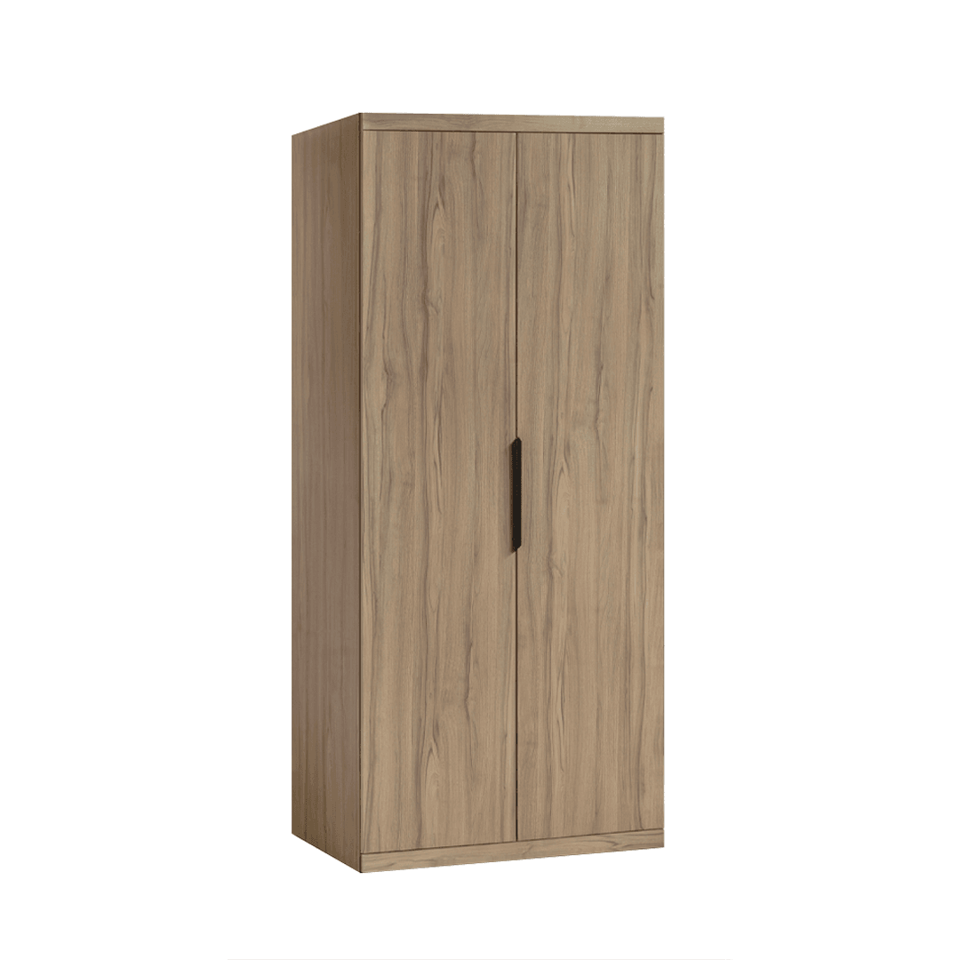Kerris 2 Door Open Wardrobe - Solid Plywood Closet Organizer for Bedroom, Living Room & Walk-In Closet - Modern Freestanding Storage Cabinet for Clothes, Shoes & Accessories