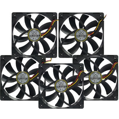 Scythe SLIP STREAM 120mm x 120mm x 25mm High Performance Case Fan SY1225SL12 - Perfect for PC Cooling, Gaming Rigs, and Computer Case Airflow Optimization