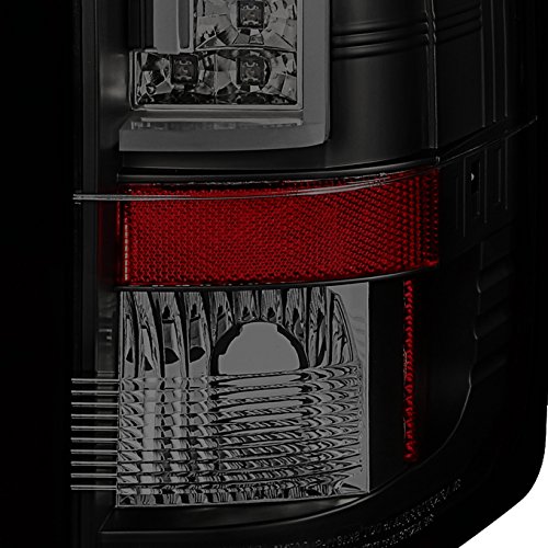 AKKON Black Smoke LED Tail Lights Pair for 2007-2014 Chevy Silverado 1500/2500HD/3500HD - Left & Right Side Replacement - Enhances Visibility & Style for Night Driving & Off-Road Adventures