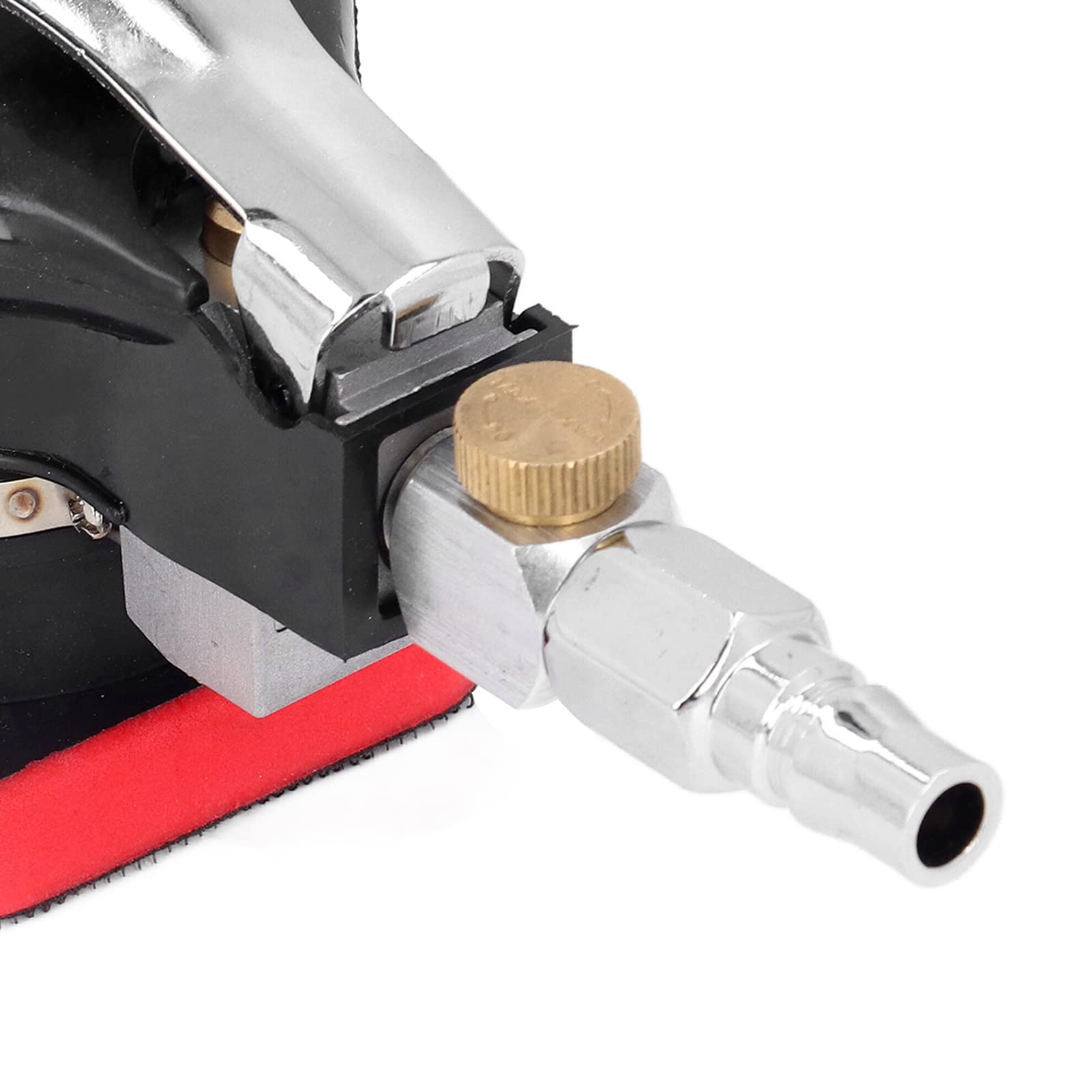Corner Detail Air Sander - 12000 RPM Random Orbital Sander with Ergonomic Handle | Pneumatic Mini Air Grinder for Wood & Metal Polishing | Perfect for Auto Body Work, Furniture Refinishing & DIY Projects