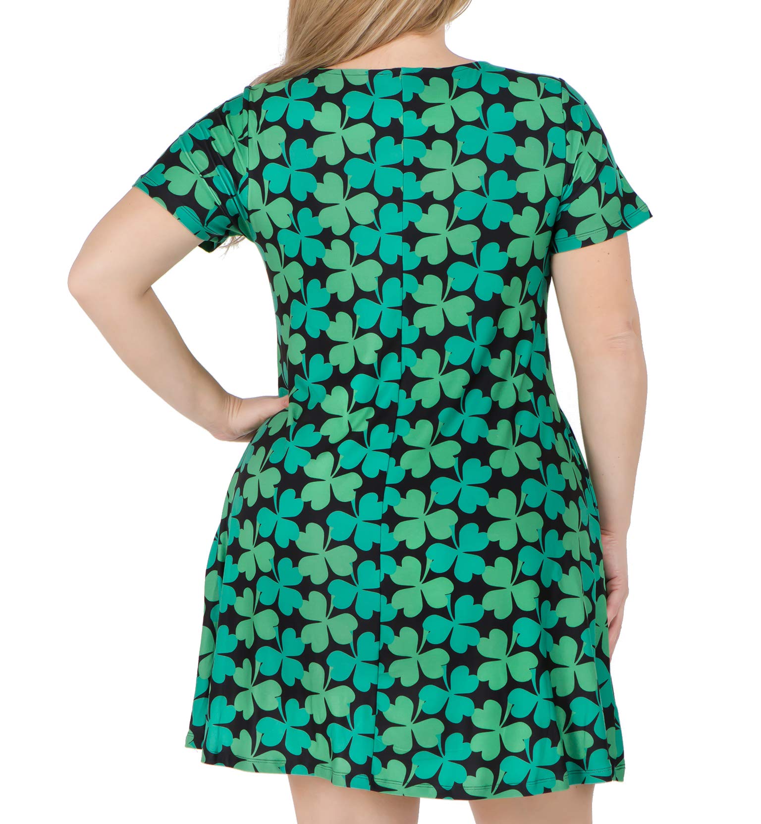 ICONOFLASH Women's Casual Summer Dresses with Pockets - Short Sleeve Floral Print Sundress for Beach, Vacation & Everyday Wear