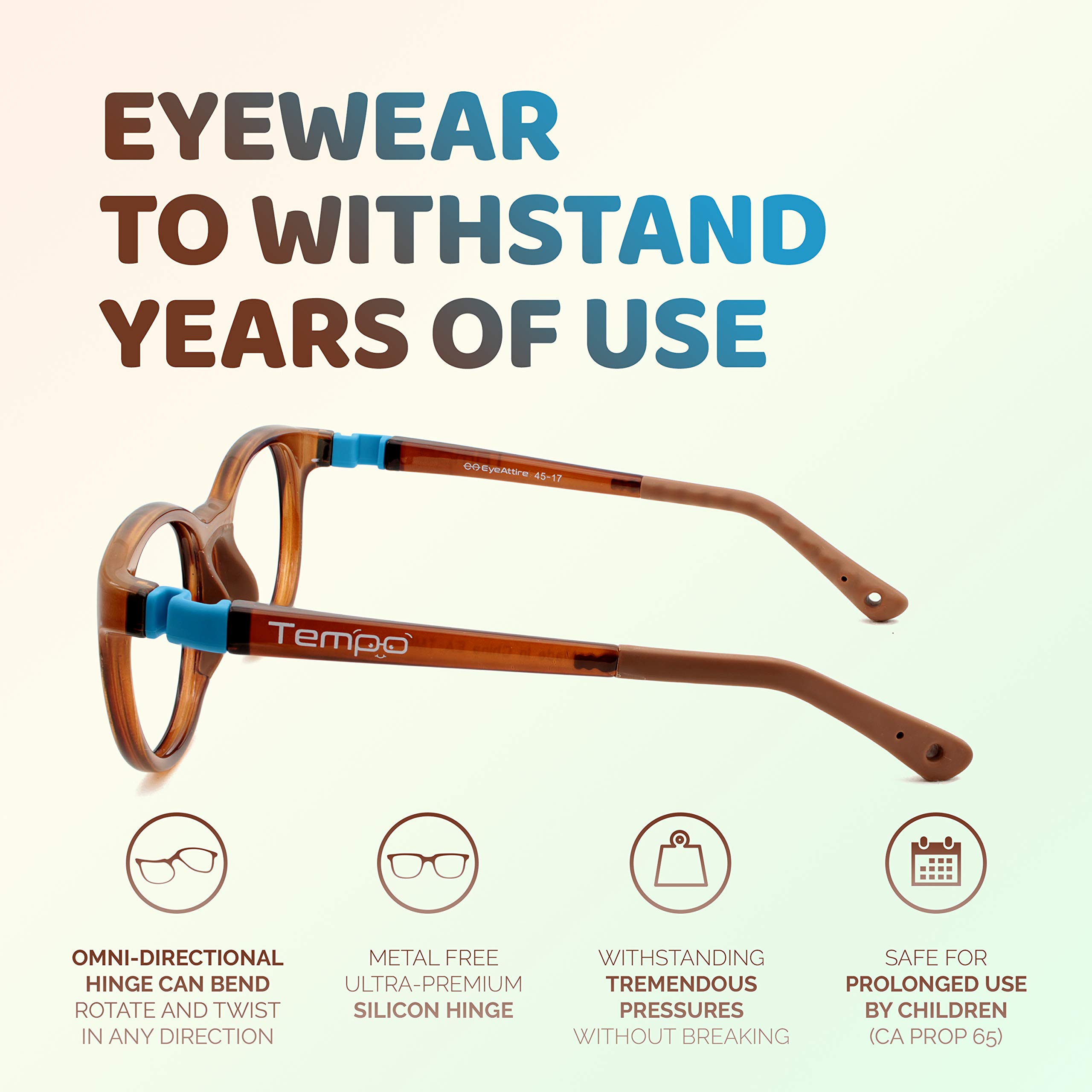 Unbreakable Kids Glasses 3011 - Flexible & Durable Children's Eyewear for Boys & Girls - Perfect for School, Sports and Everyday Wear