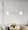 TREJOR Modern Minimalist Pendant Light Fixture - Sleek Hanging Chandelier for Kitchen Island, Dining Room & Bedroom Lighting Decor