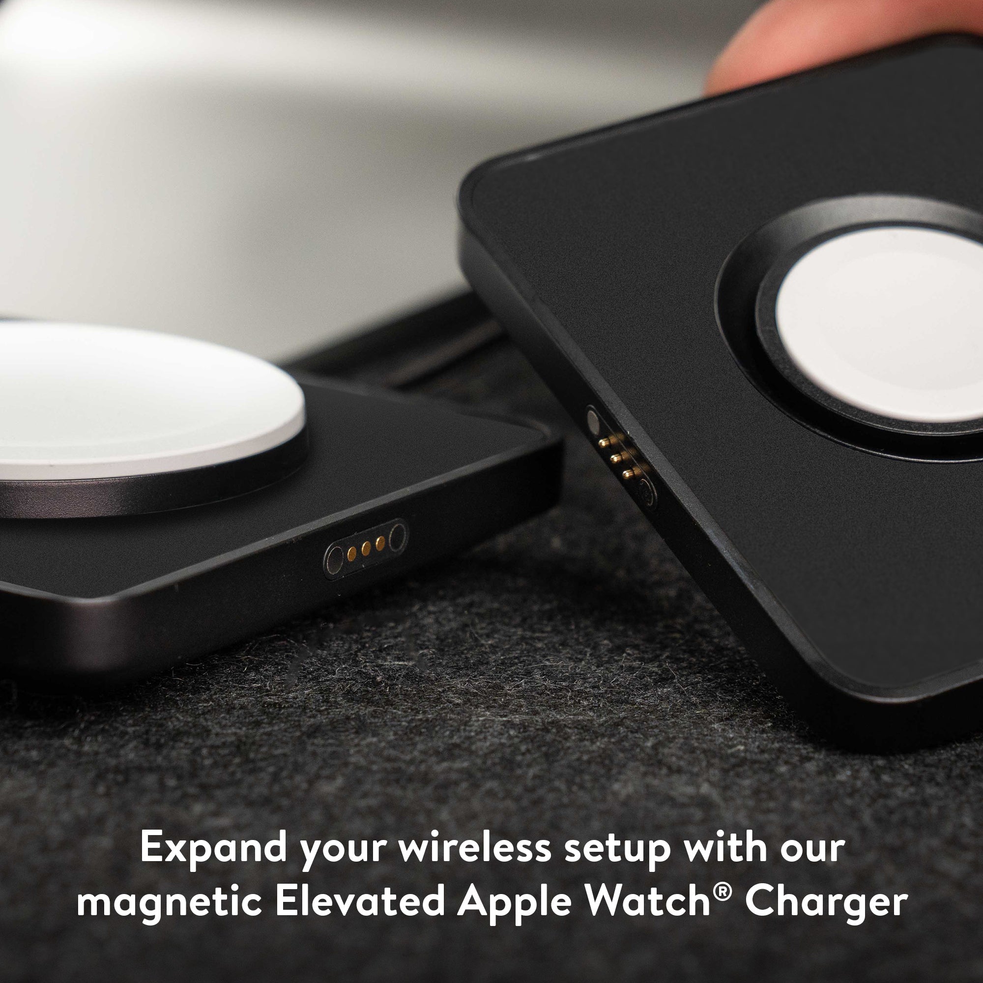 Fast Wireless Charging Pad with MagSafe® - Matte Black Qi-Certified Charger for iPhone 14/13/12 Series | Perfect for Home, Office & Nightstand Charging