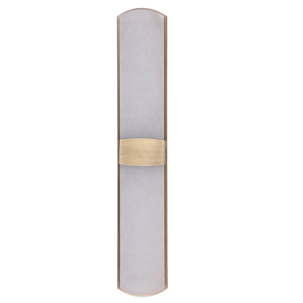 Lucinda LED Wall Sconce in Brass - Modern Lighting Fixture for Bedroom, Hallway & Living Room Decor