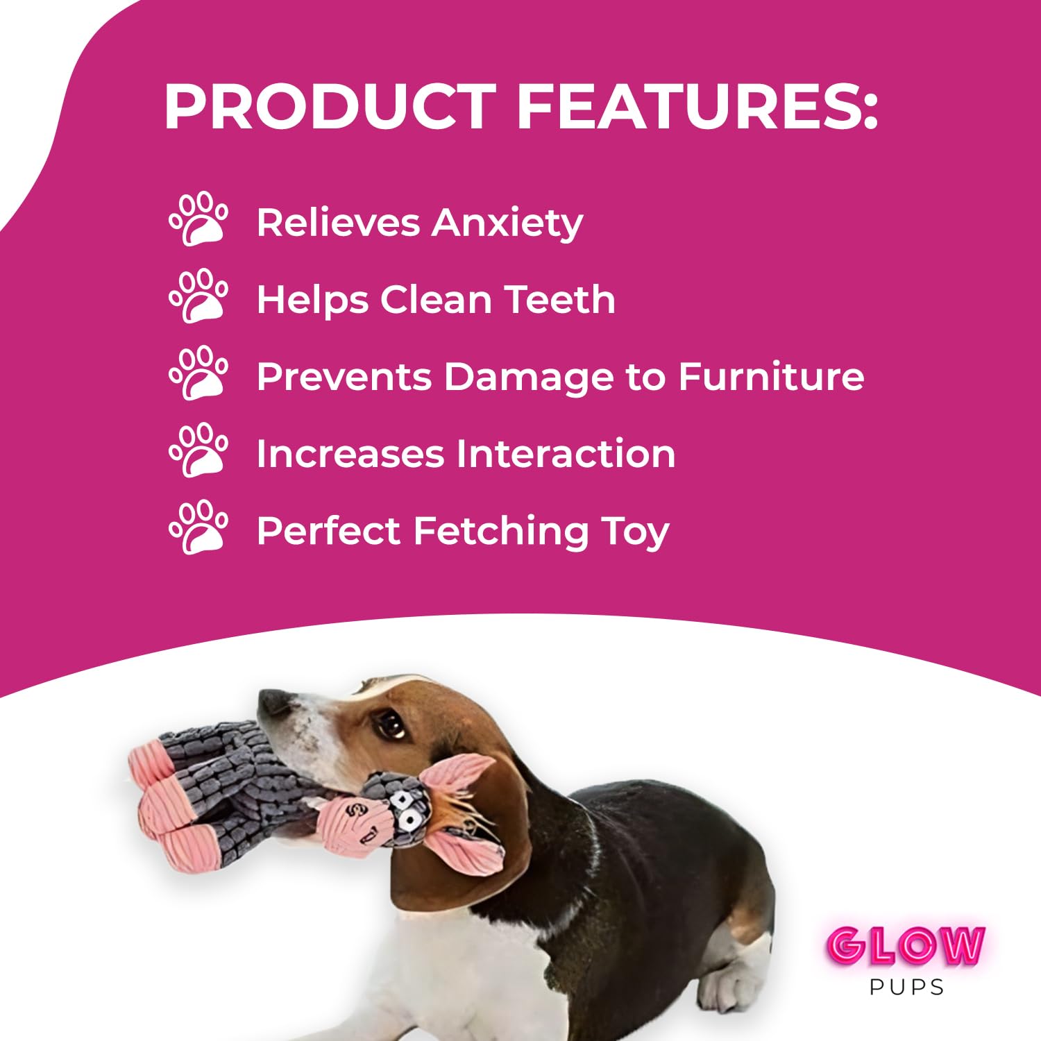Durable Farm Animal Dog Chew Toy with Squeaker & Rope - Perfect Interactive Play Toy for Small Dogs - Great for Indoor & Outdoor Fetch Games
