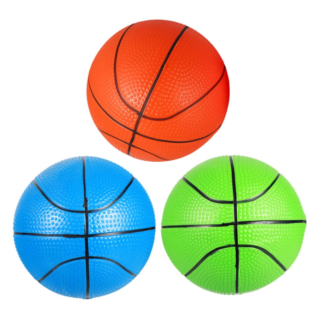 **ERINGOGO 3-Piece Toddler Basketball Playset - Outdoor Sports Toys for Kids with Glitter Beach Ball, PVC Bounce Toys for Boys & Girls - Perfect for Backyard, Park, and Beach Play**
